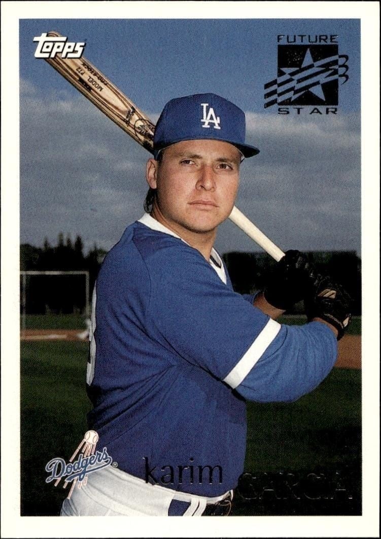 Karim Garcia 1996 Topps #217 Baseball Trading Card - Front 1996 Topps Karim Garcia #217 baseball trading card front