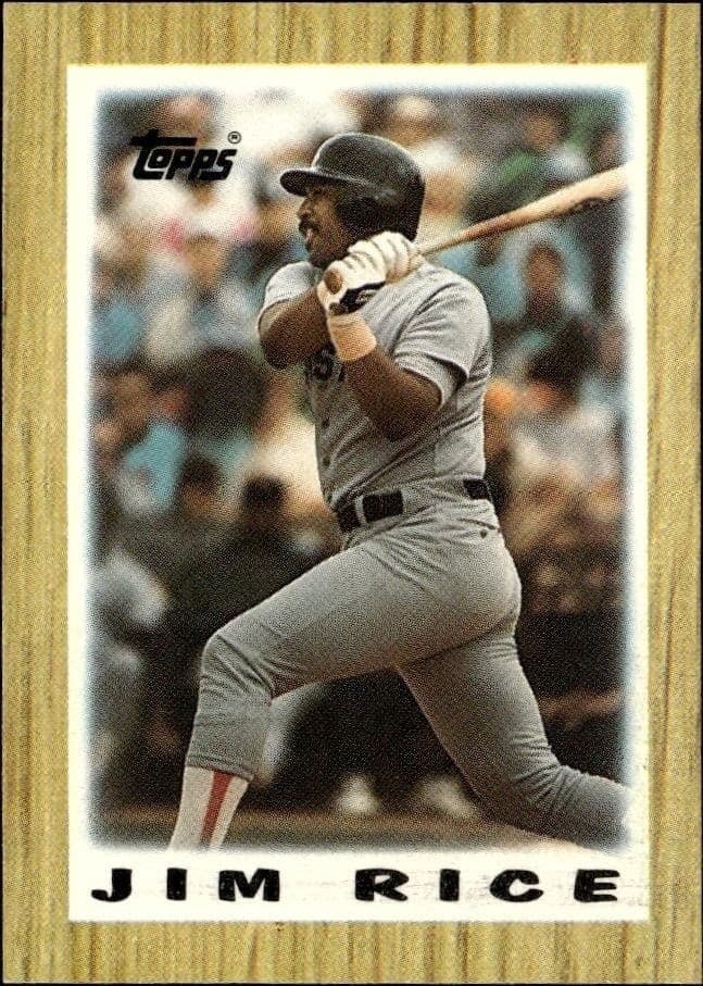 1987 Topps Minis Jim Rice #44 trading card