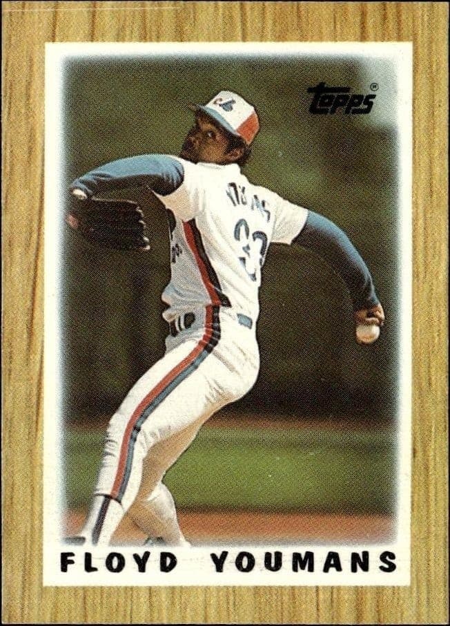 1987 Topps Minis Floyd Youmans #19 trading card