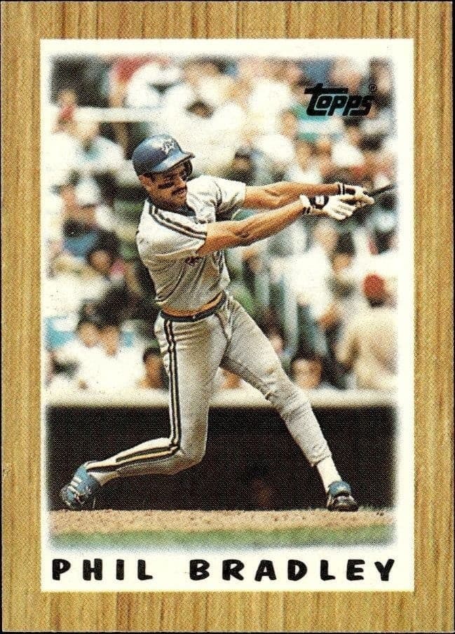 1987 Topps Minis Phil Bradley #70 trading card