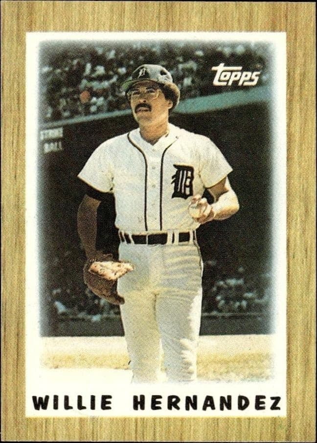 1987 Topps Minis Willie Hernandez #54 trading card