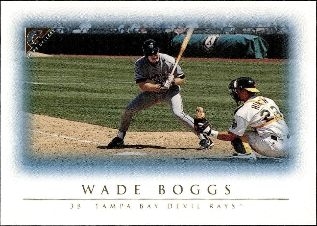 Wade Boggs 1999 Topps Gallery #25 Baseball Trading Card - Front 1999 Topps Gallery Wade Boggs #25 baseball trading card front