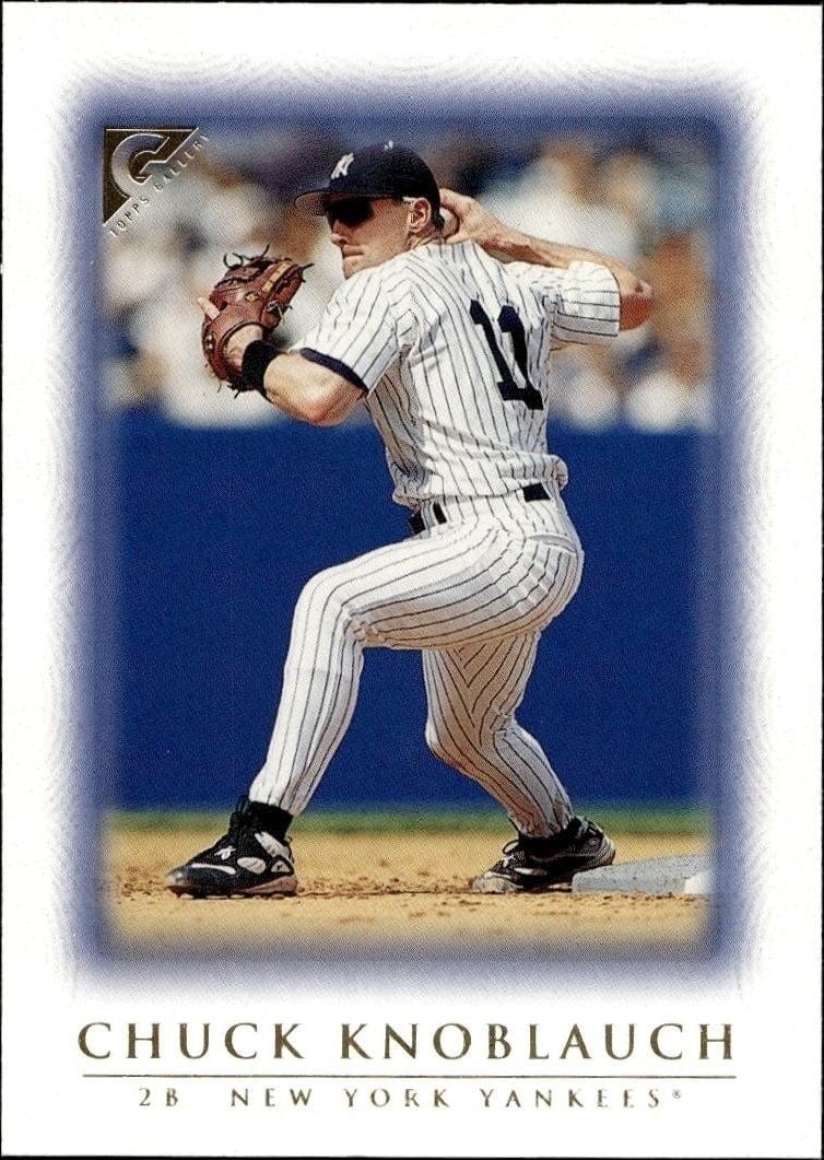 Chuck Knoblauch 1999 Topps Gallery #30 Baseball Trading Card - Front 1999 Topps Gallery Chuck Knoblauch #30 baseball trading card front
