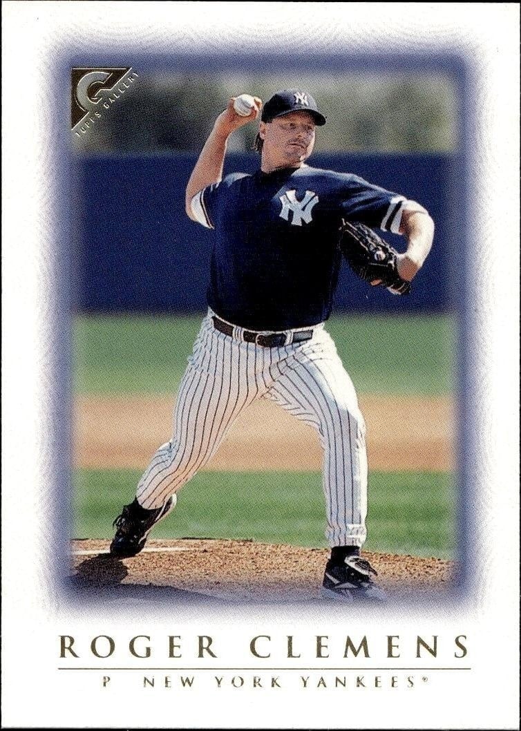 Roger Clemens 1999 Topps Gallery #31 Baseball Trading Card - Front 1999 Topps Gallery Roger Clemens #31 baseball trading card front