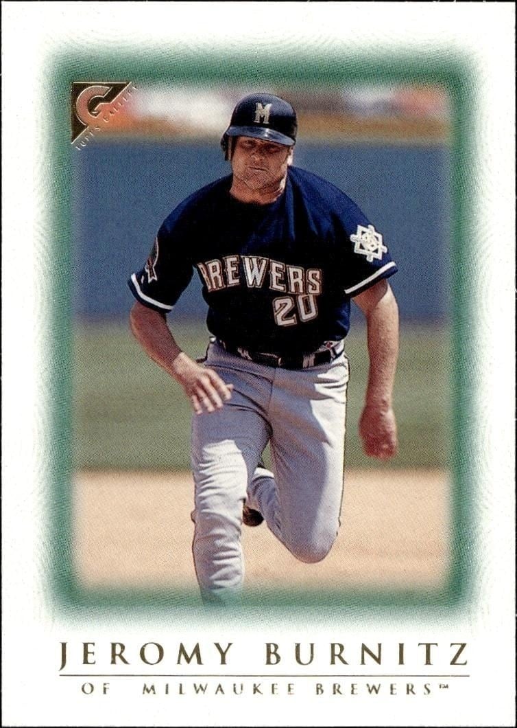 Jeromy Burnitz 1999 Topps Gallery #32 Baseball Trading Card - Front 1999 Topps Gallery Jeromy Burnitz #32 baseball trading card front