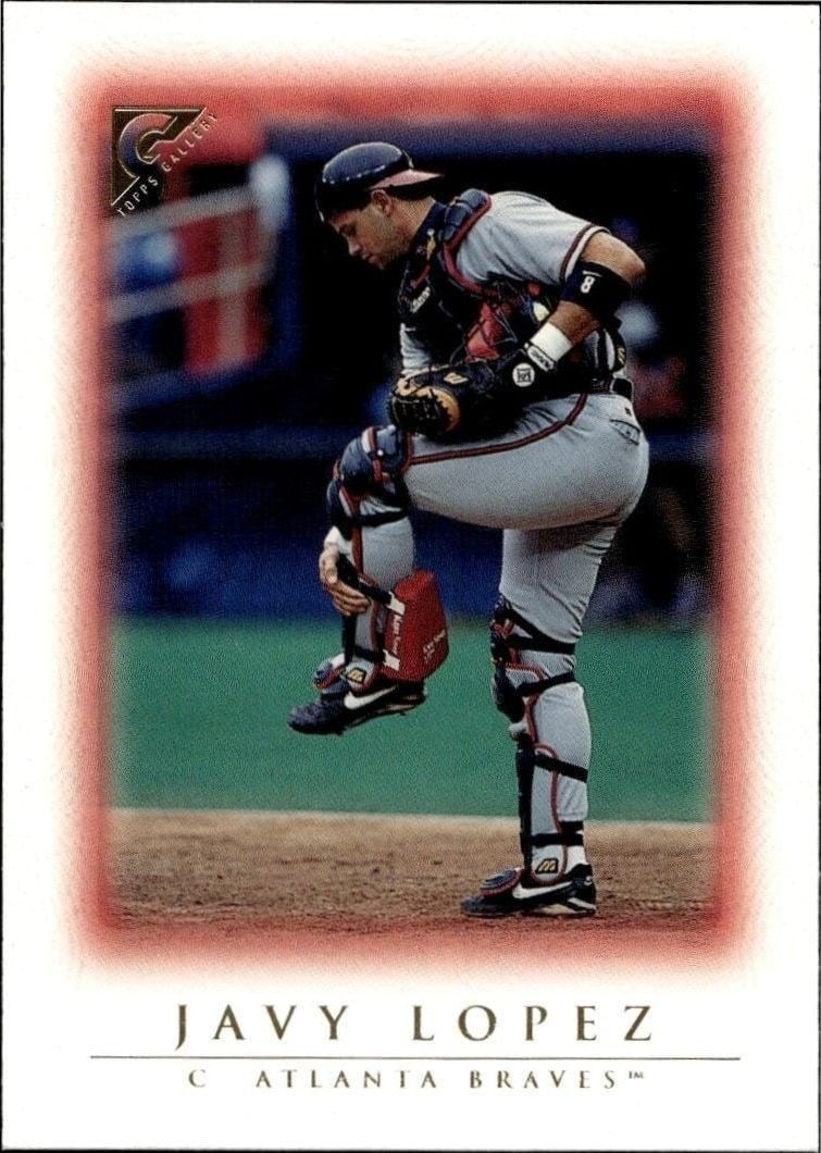 Javy Lopez 1999 Topps Gallery #33 Baseball Trading Card - Front 1999 Topps Gallery Javy Lopez #33 baseball trading card front