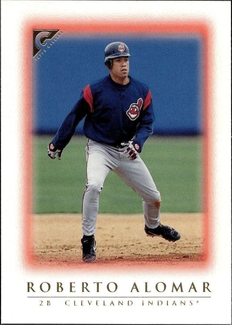 Roberto Alomar 1999 Topps Gallery #34 Baseball Trading Card - Front 1999 Topps Gallery Roberto Alomar #34 baseball trading card front