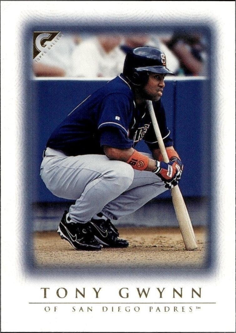 Tony Gwynn 1999 Topps Gallery #78 Baseball Trading Card - Front 1999 Topps Gallery Tony Gwynn #78 baseball trading card front