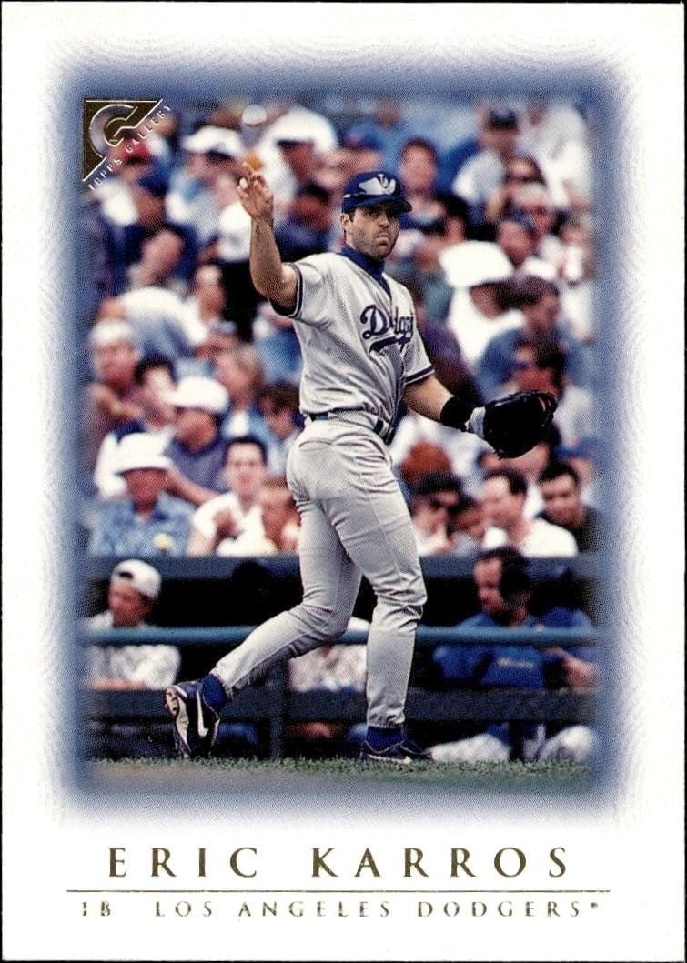 Eric Karros 1999 Topps Gallery #35 Baseball Trading Card - Front 1999 Topps Gallery Eric Karros #35 baseball trading card front