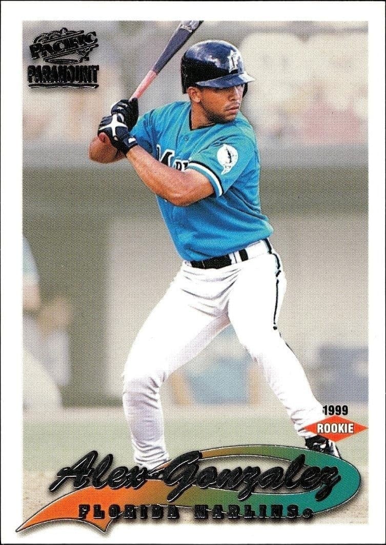 Alex Gonzalez 1999 Pacific Paramount #95 Baseball Trading Card - Front 1999 Pacific Paramount Alex Gonzalez #95 baseball trading card front