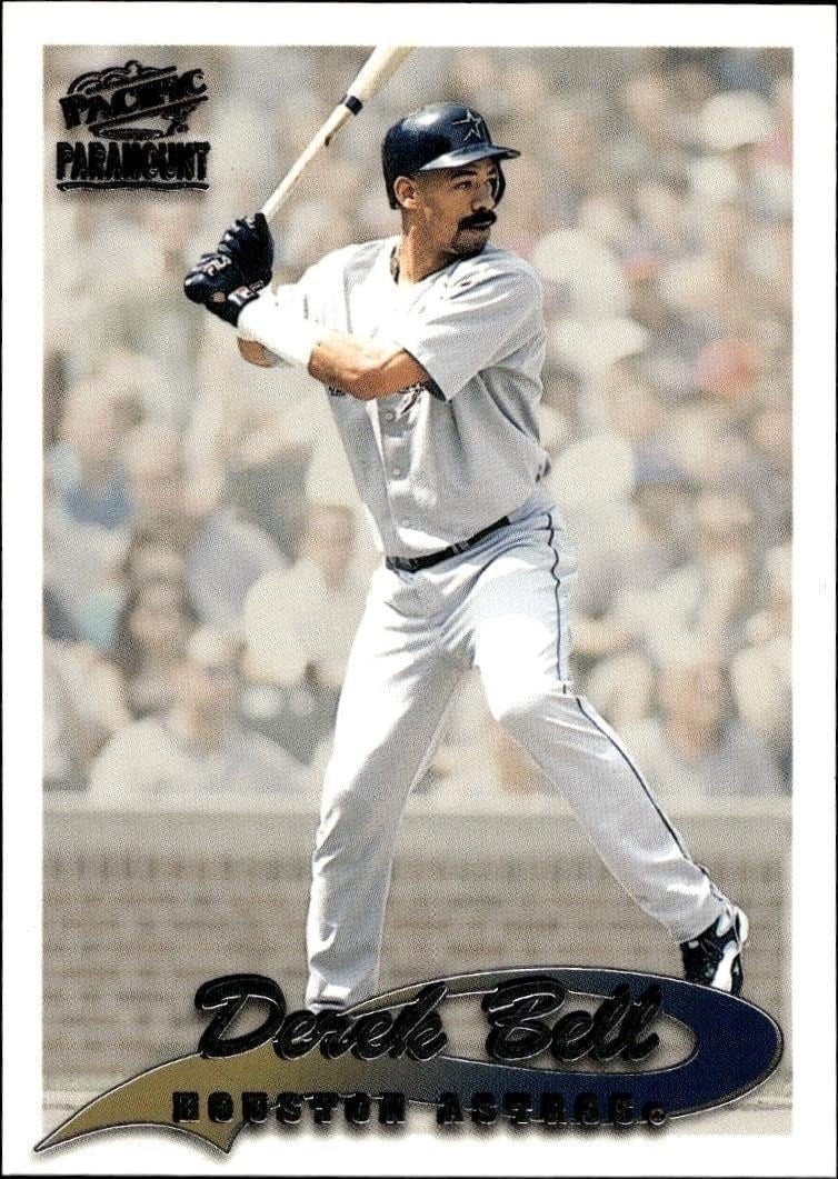 Derek Bell 1999 Pacific Paramount #102 Baseball Trading Card - Front 1999 Pacific Paramount Derek Bell #102 baseball trading card front