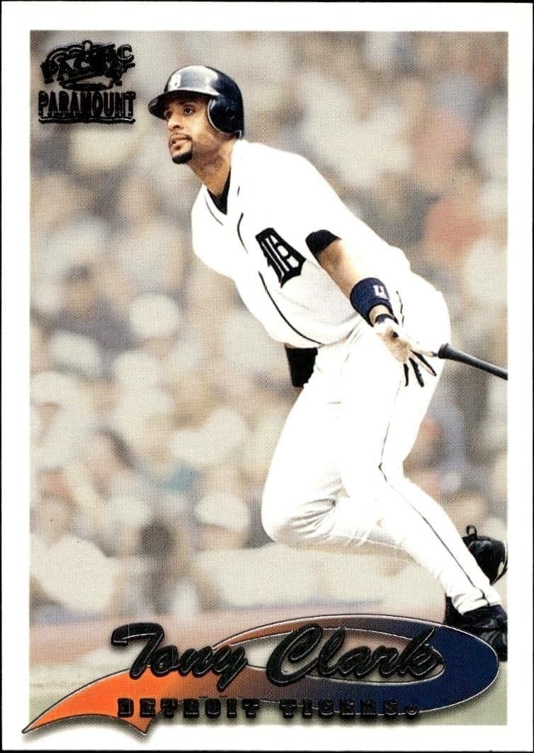 Tony Clark 1999 Pacific Paramount #87 Baseball Trading Card - Front 1999 Pacific Paramount Tony Clark #87 baseball trading card front