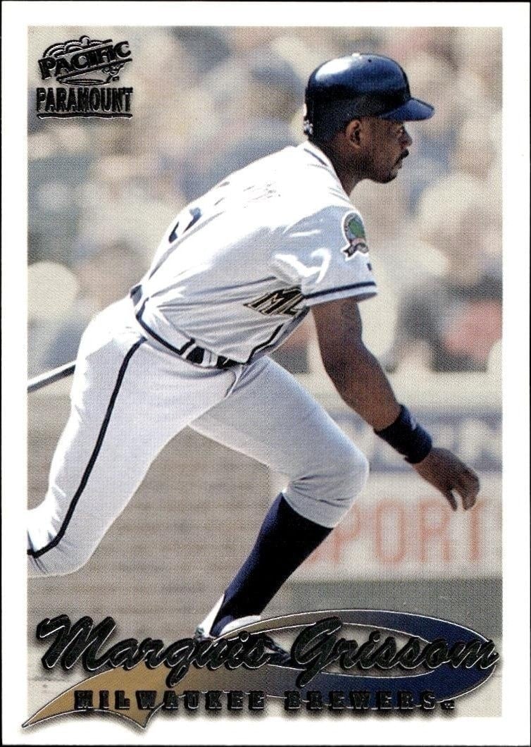 Marquis Grissom 1999 Pacific Paramount #126 Baseball Trading Card - Front 1999 Pacific Paramount Marquis Grissom #126 baseball trading card front