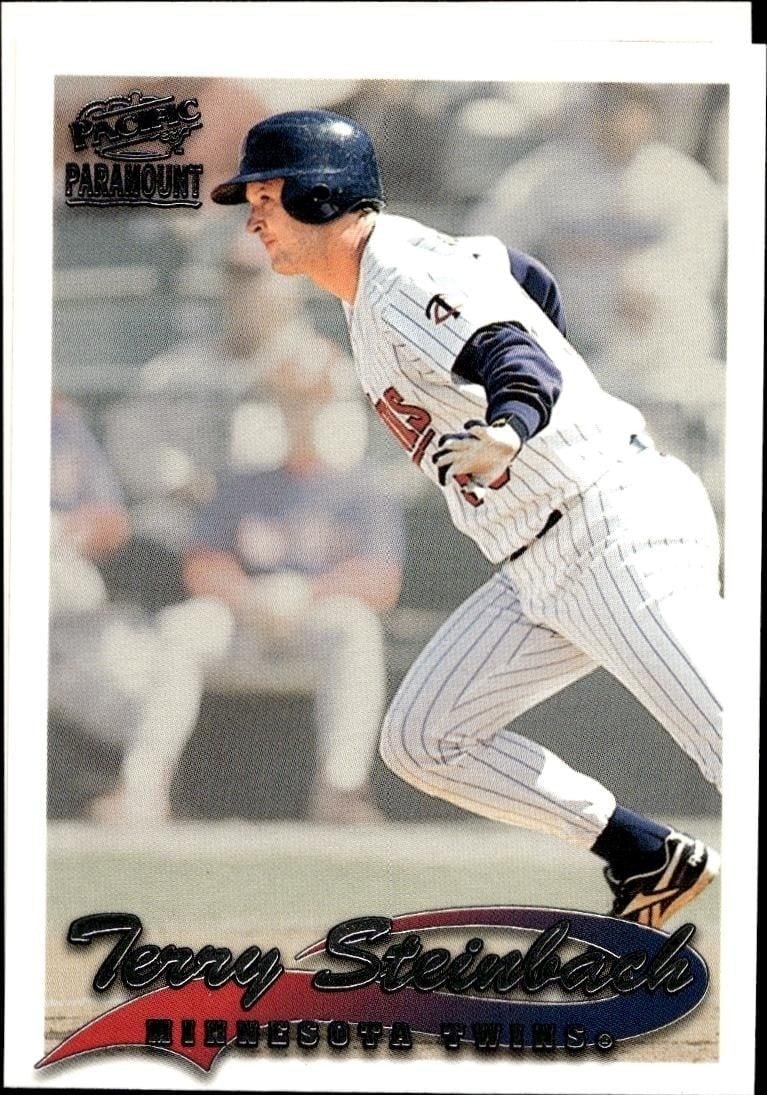 Terry Steinbach 1999 Pacific Paramount #137 Baseball Trading Card - Front 1999 Pacific Paramount Terry Steinbach #137 baseball trading card front