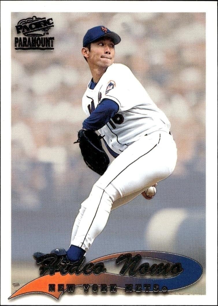 Hideo Nomo 1999 Pacific Paramount #152 Baseball Trading Card - Front 1999 Pacific Paramount Hideo Nomo #152 baseball trading card front