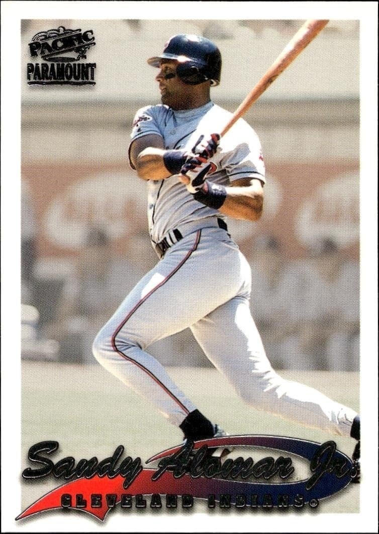 Sandy Alomar, Jr. 1999 Pacific Paramount #70 Baseball Trading Card - Front 1999 Pacific Paramount Sandy Alomar, Jr. #70 baseball trading card front