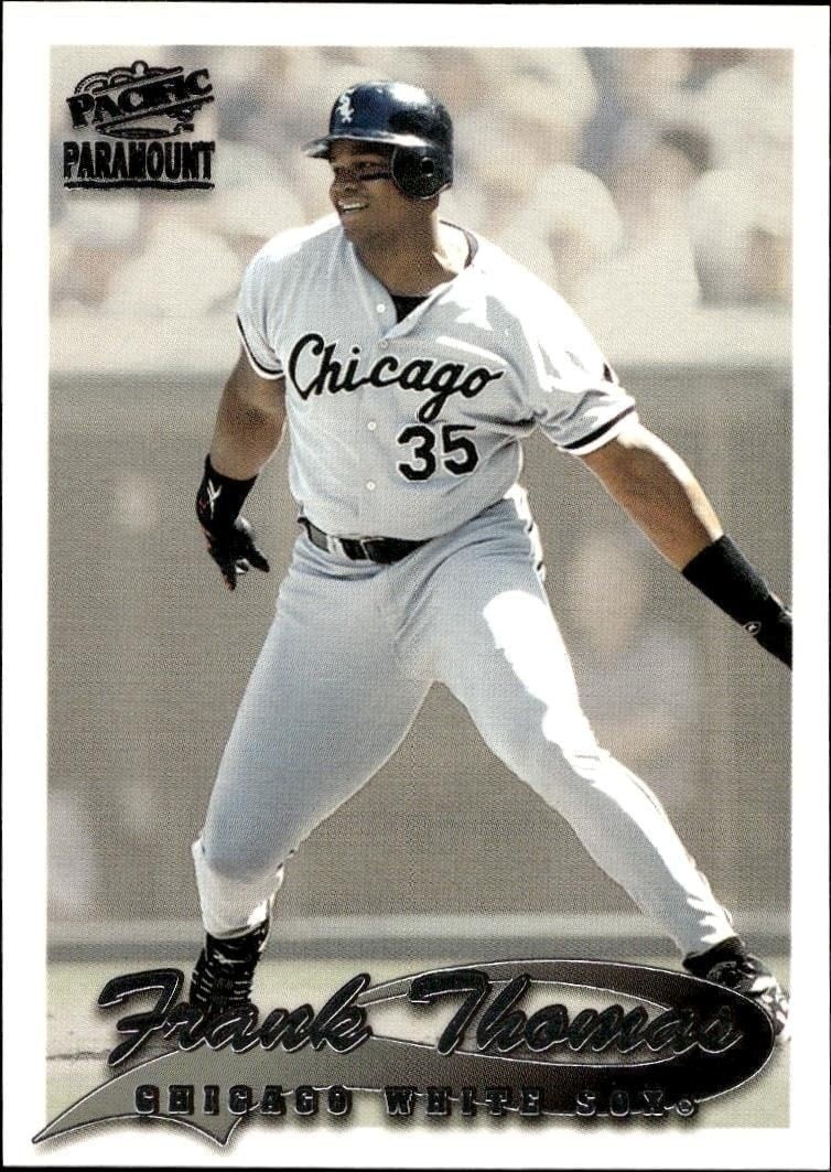 Frank Thomas 1999 Pacific Paramount #60 Baseball Trading Card - Front 1999 Pacific Paramount Frank Thomas #60 baseball trading card front
