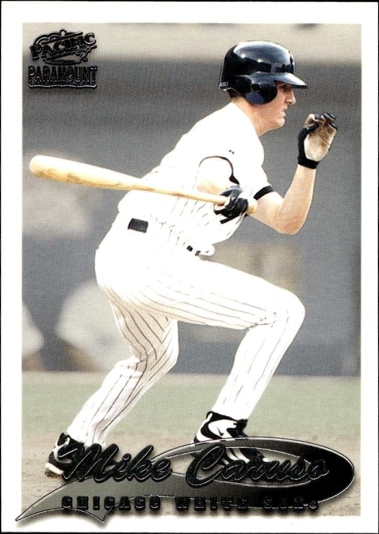 Mike Caruso 1999 Pacific Paramount #54 Baseball Trading Card - Front 1999 Pacific Paramount Mike Caruso #54 baseball trading card front