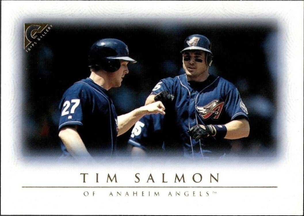 Tim Salmon 1999 Topps Gallery #54 Baseball Trading Card - Front 1999 Topps Gallery Tim Salmon #54 baseball trading card front
