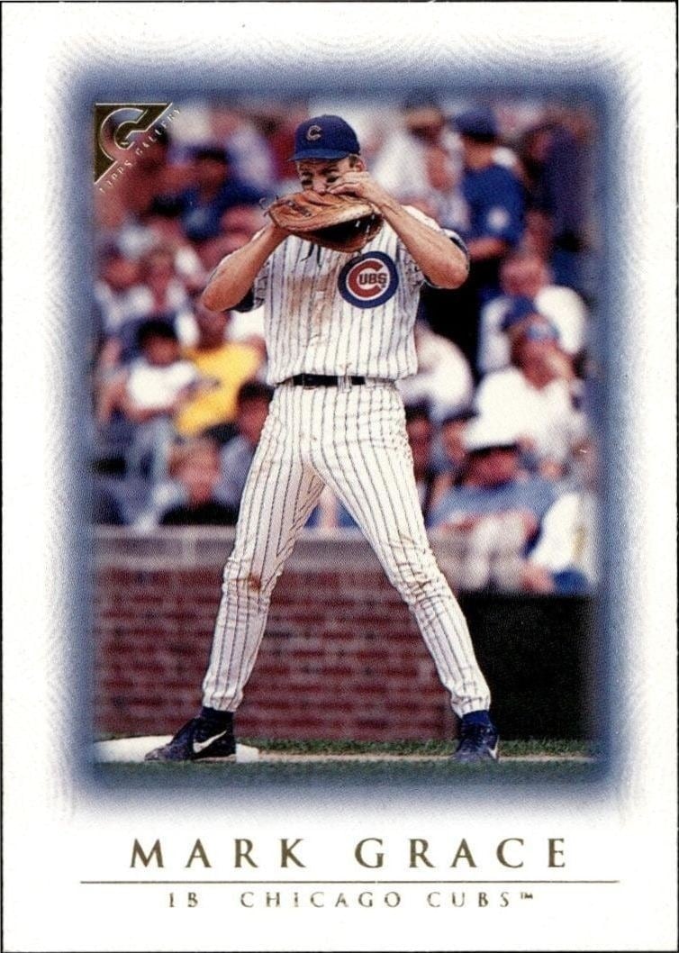 Mark Grace 1999 Topps Gallery #61 Baseball Trading Card - Front 1999 Topps Gallery Mark Grace #61 baseball trading card front