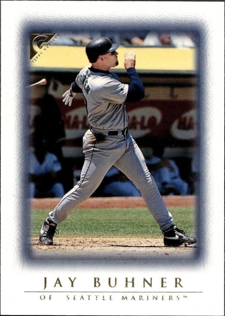 Jay Buhner 1999 Topps Gallery #71 Baseball Trading Card - Front 1999 Topps Gallery Jay Buhner #71 baseball trading card front
