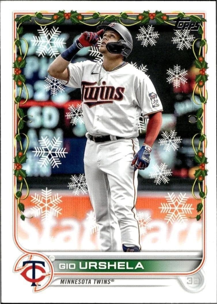 2022 Topps Holiday Gio Urshela #HW39 trading card