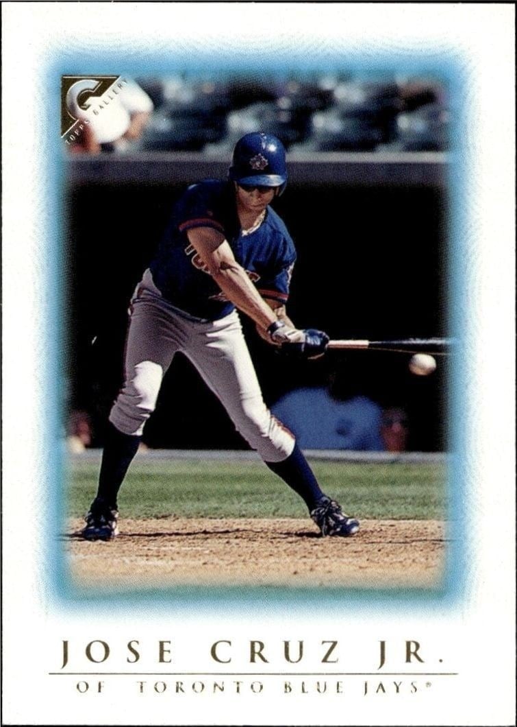 Jose Cruz Jr. 1999 Topps Gallery #49 Baseball Trading Card - Front 1999 Topps Gallery Jose Cruz Jr. #49 baseball trading card front