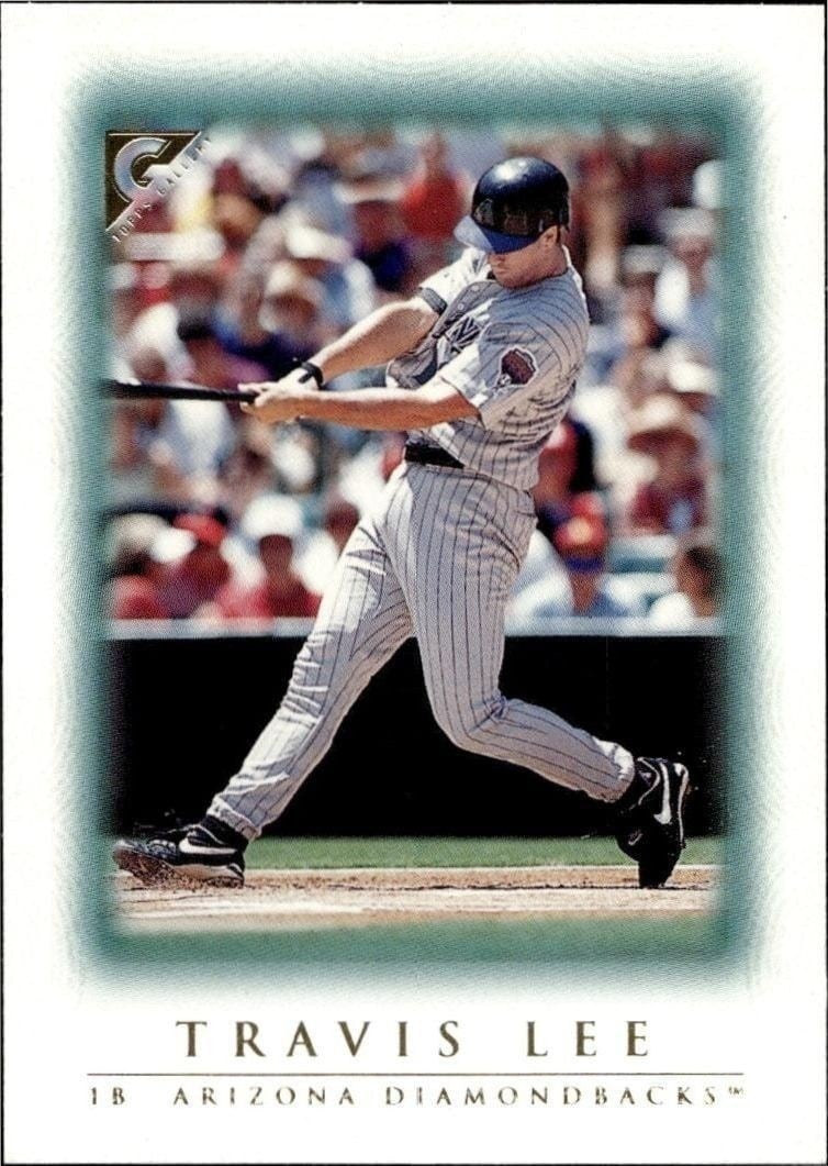 Travis Lee 1999 Topps Gallery #15 Baseball Trading Card - Front 1999 Topps Gallery Travis Lee #15 baseball trading card front