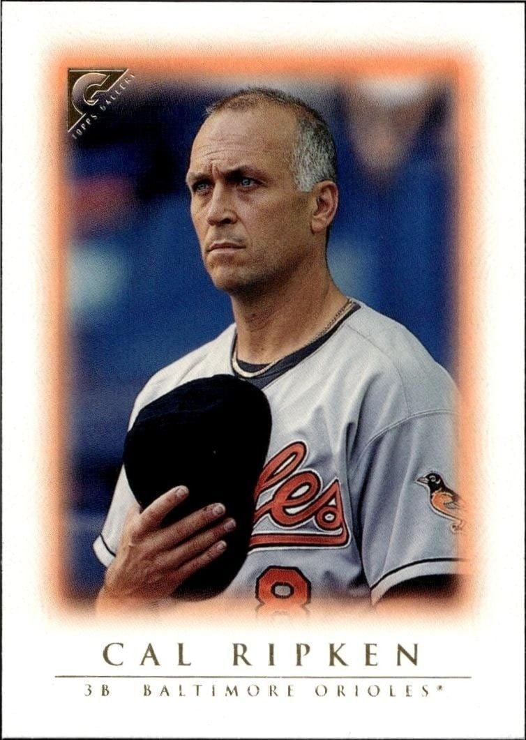 Cal Ripken Jr. 1999 Topps Gallery #19 Baseball Trading Card - Front 1999 Topps Gallery Cal Ripken Jr. #19 baseball trading card front