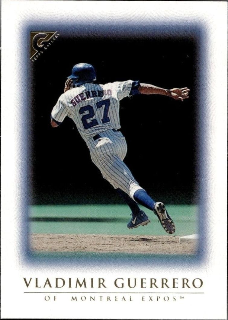 Vladimir Guerrero 1999 Topps Gallery #11 Baseball Trading Card - Front 1999 Topps Gallery Vladimir Guerrero #11 baseball trading card front