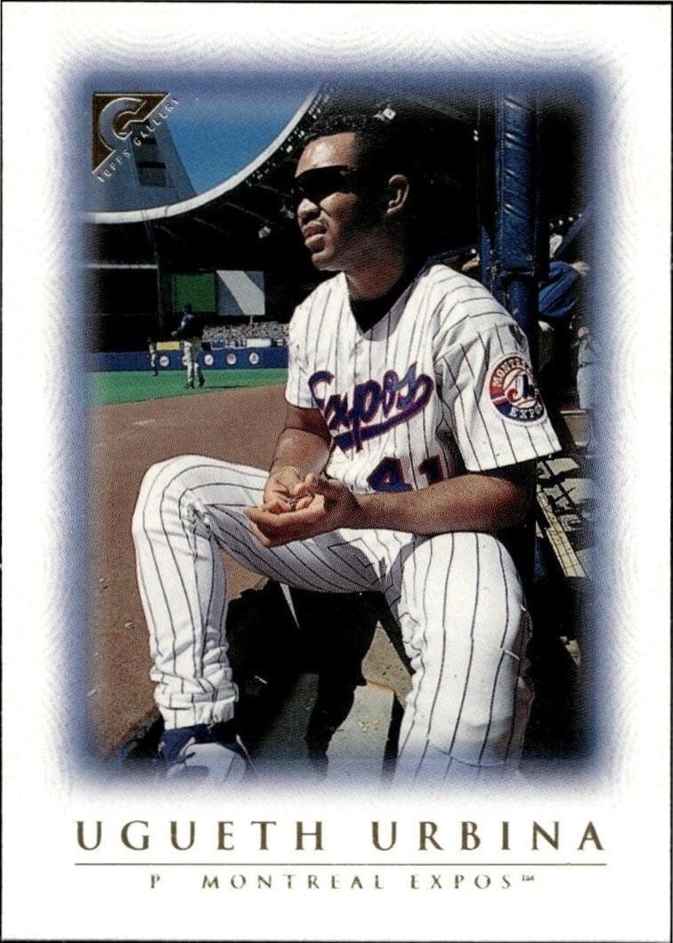 Ugueth Urbina 1999 Topps Gallery #94 Baseball Trading Card - Front 1999 Topps Gallery Ugueth Urbina #94 baseball trading card front