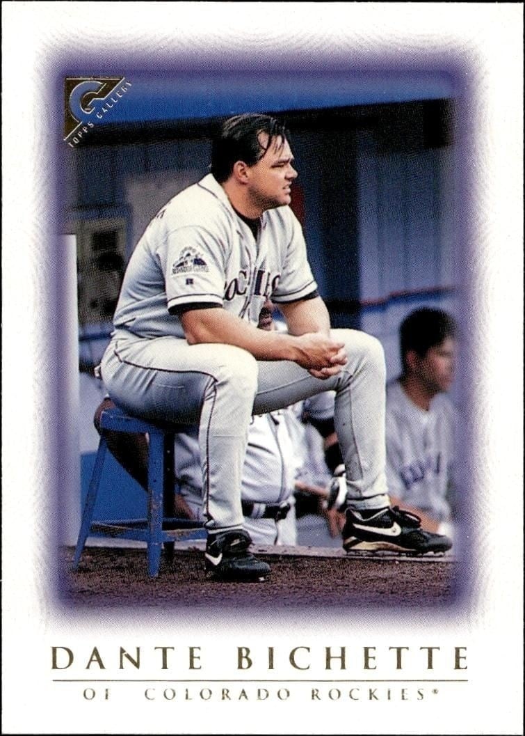 Dante Bichette 1999 Topps Gallery #84 Baseball Trading Card - Front 1999 Topps Gallery Dante Bichette #84 baseball trading card front