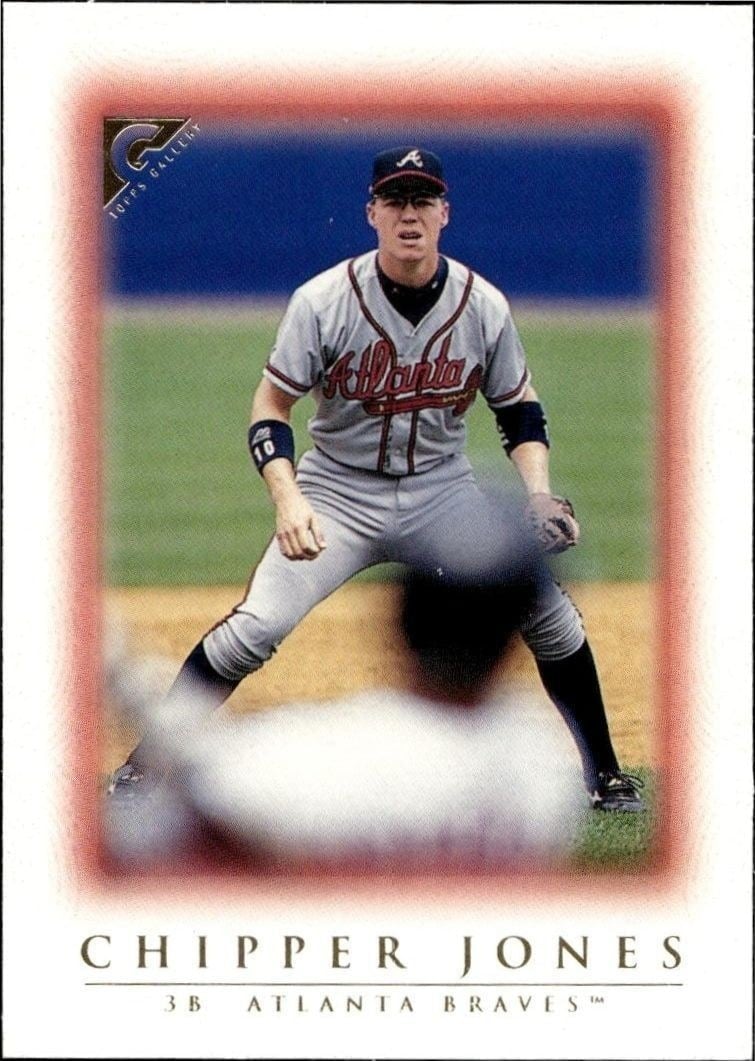 Chipper Jones 1999 Topps Gallery #86 Baseball Trading Card - Front 1999 Topps Gallery Chipper Jones #86 baseball trading card front