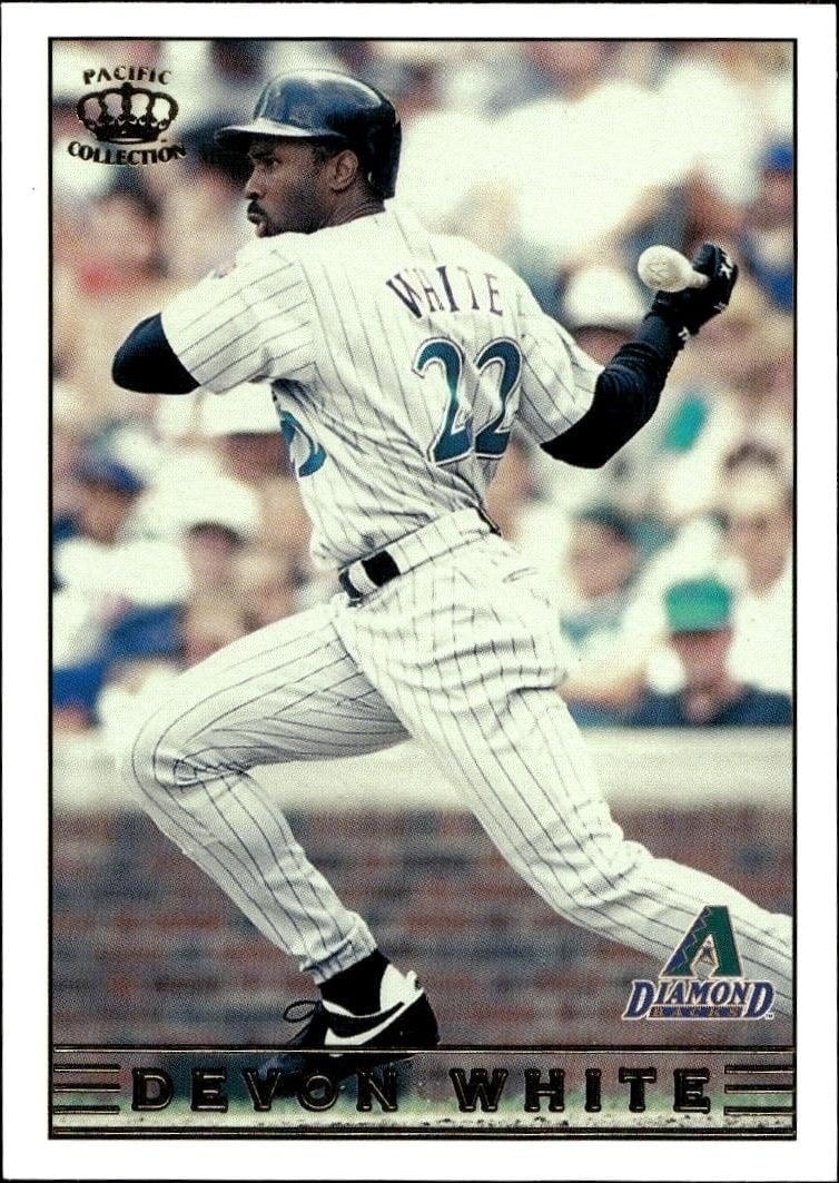 Devon White 1999 Pacific Crown Collection #19 Baseball Trading Card - Front 1999 Pacific Crown Collection Devon White #19 baseball trading card front