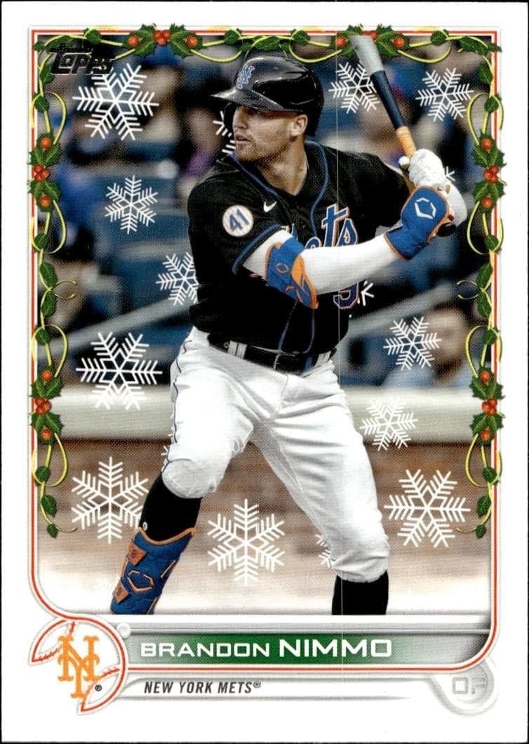 2022 Topps Holiday Brandon Nimmo #HW53 trading card