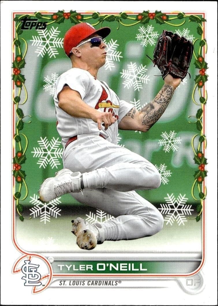 2022 Topps Holiday Tyler O'Neill #HW16 trading card