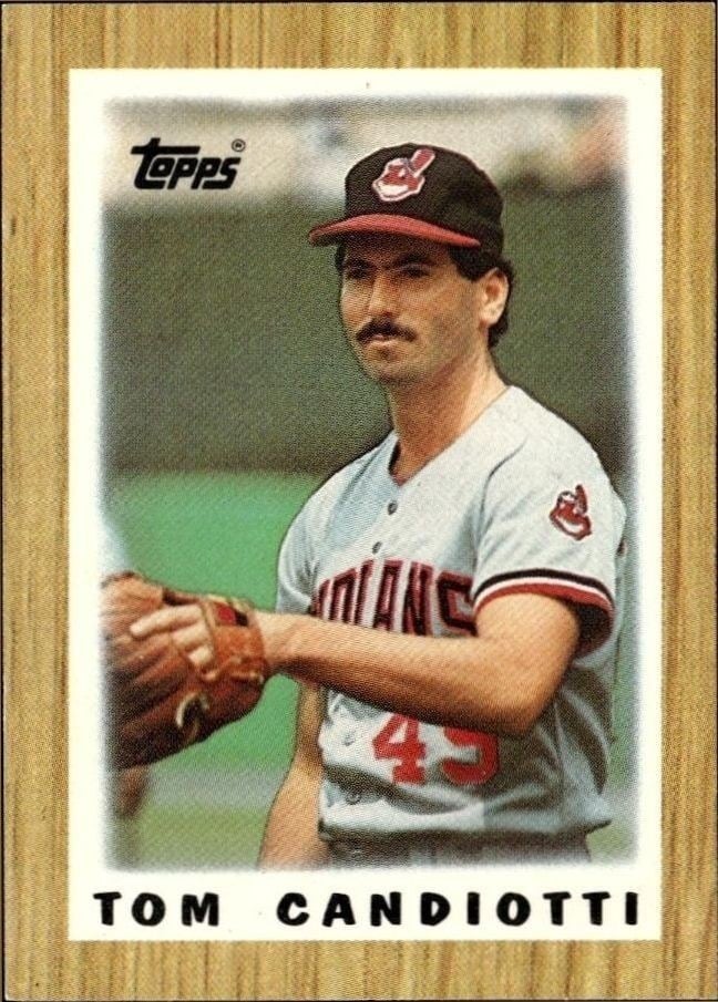 1987 Topps Minis Tom Candiotti #50 trading card