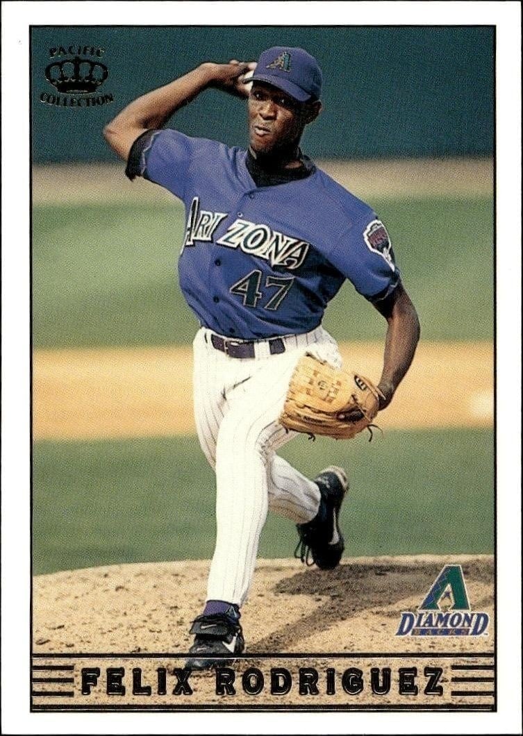 Felix Rodriguez 1999 Pacific Crown Collection #18 Baseball Trading Card - Front 1999 Pacific Crown Collection Felix Rodriguez #18 baseball trading card front
