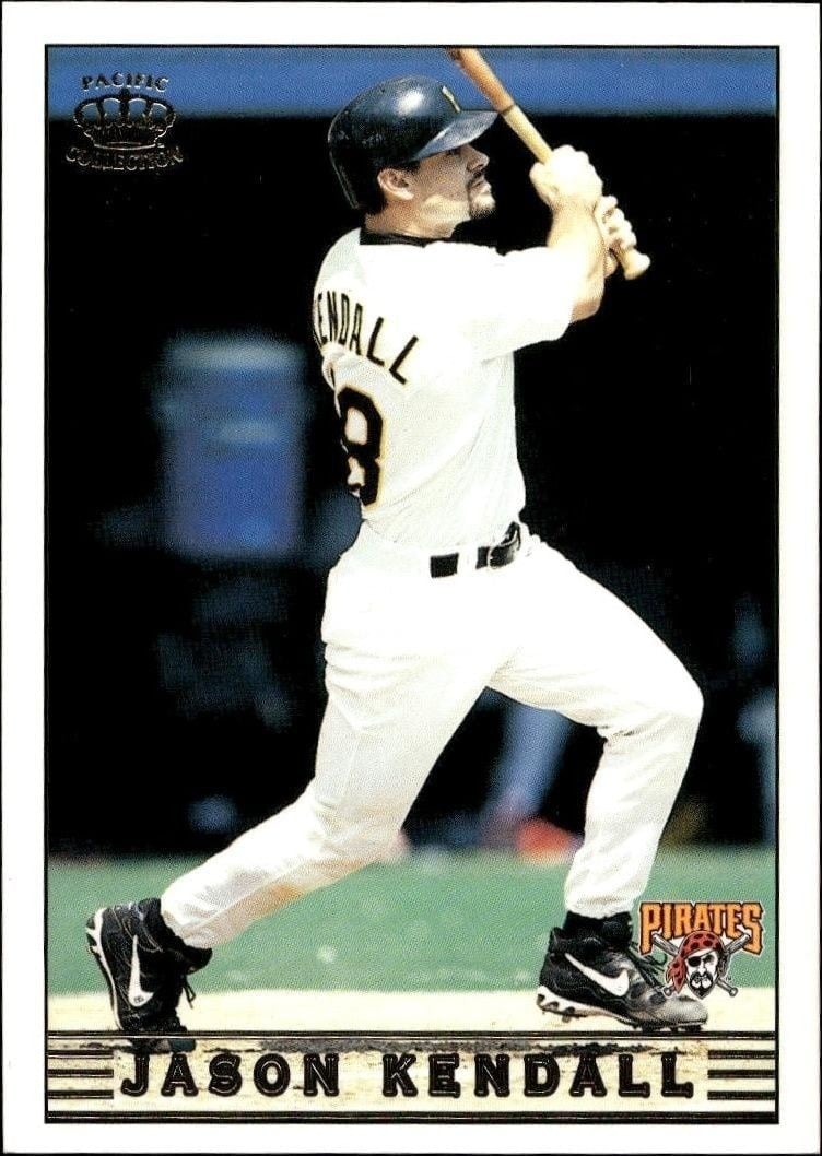 Jason Kendall 1999 Pacific Crown Collection #221 Baseball Trading Card - Front 1999 Pacific Crown Collection Jason Kendall #221 baseball trading card front
