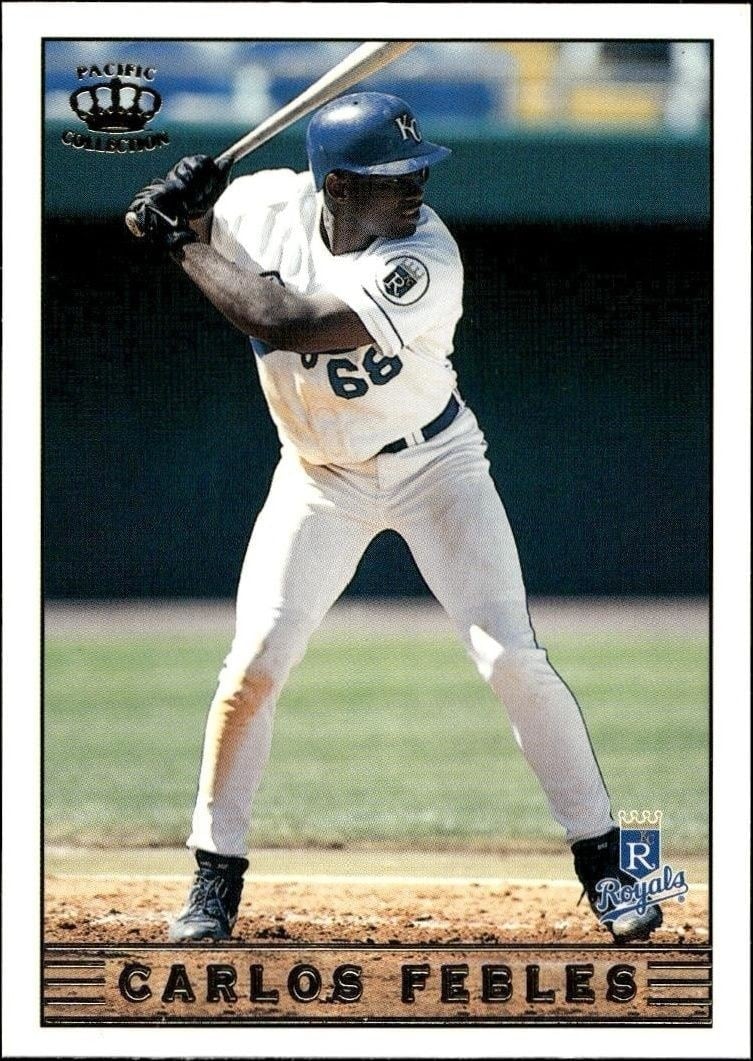 Carlos Febles 1999 Pacific Crown Collection #131 Baseball Trading Card - Front 1999 Pacific Crown Collection Carlos Febles #131 baseball trading card front