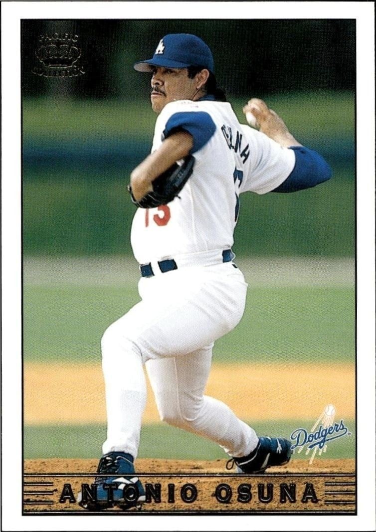 Antonio Osuna 1999 Pacific Crown Collection #143 Baseball Trading Card - Front 1999 Pacific Crown Collection Antonio Osuna #143 baseball trading card front