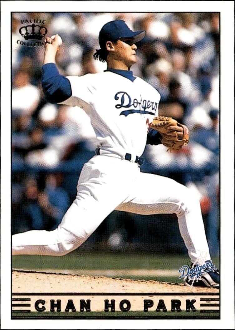 Chan Ho Park 1999 Pacific Crown Collection #144 Baseball Trading Card - Front 1999 Pacific Crown Collection Chan Ho Park #144 baseball trading card front