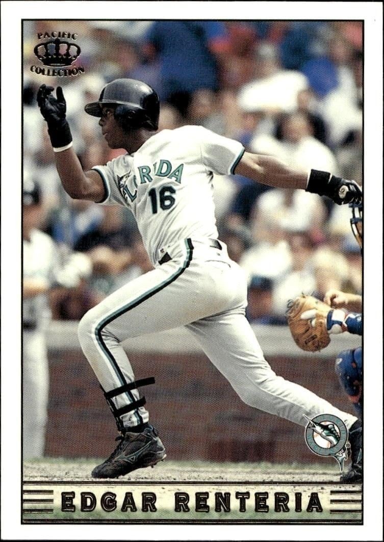 Edgar Renteria 1999 Pacific Crown Collection #118 Baseball Trading Card - Front 1999 Pacific Crown Collection Edgar Renteria #118 baseball trading card front