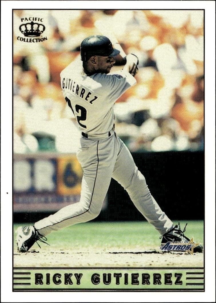Ricky Gutierrez 1999 Pacific Crown Collection #125 Baseball Trading Card - Front 1999 Pacific Crown Collection Ricky Gutierrez #125 baseball trading card front