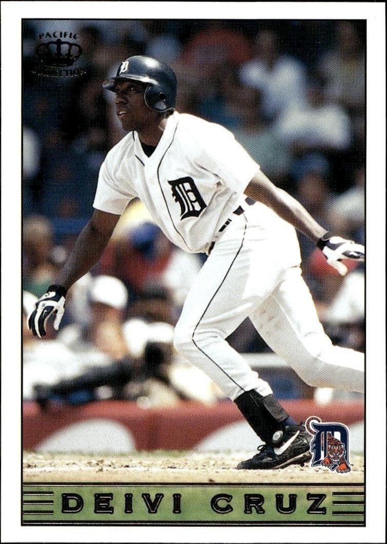Deivi Cruz 1999 Pacific Crown Collection #106 Baseball Trading Card - Front 1999 Pacific Crown Collection Deivi Cruz #106 baseball trading card front