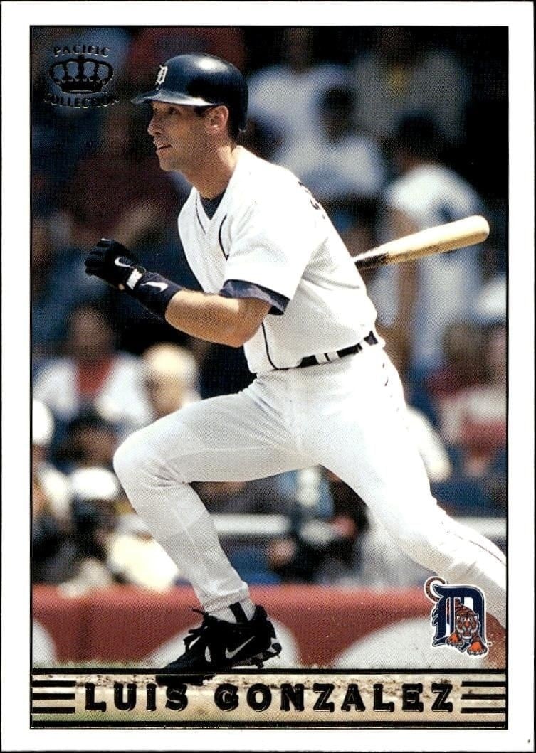 Luis Gonzalez 1999 Pacific Crown Collection #108 Baseball Trading Card - Front 1999 Pacific Crown Collection Luis Gonzalez #108 baseball trading card front