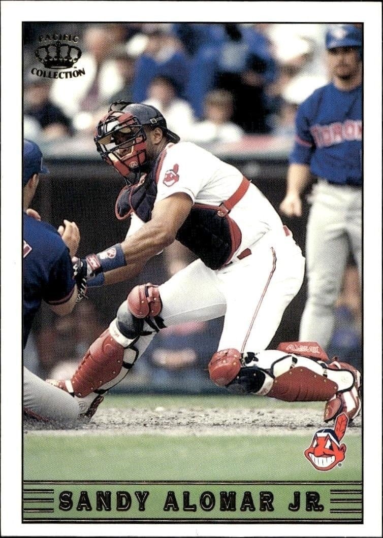 Sandy Alomar, Jr. 1999 Pacific Crown Collection #82 Baseball Trading Card - Front 1999 Pacific Crown Collection Sandy Alomar, Jr. #82 baseball trading card front