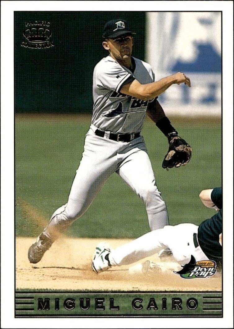 Miguel Cairo 1999 Pacific Crown Collection #273 Baseball Trading Card - Front 1999 Pacific Crown Collection Miguel Cairo #273 baseball trading card front