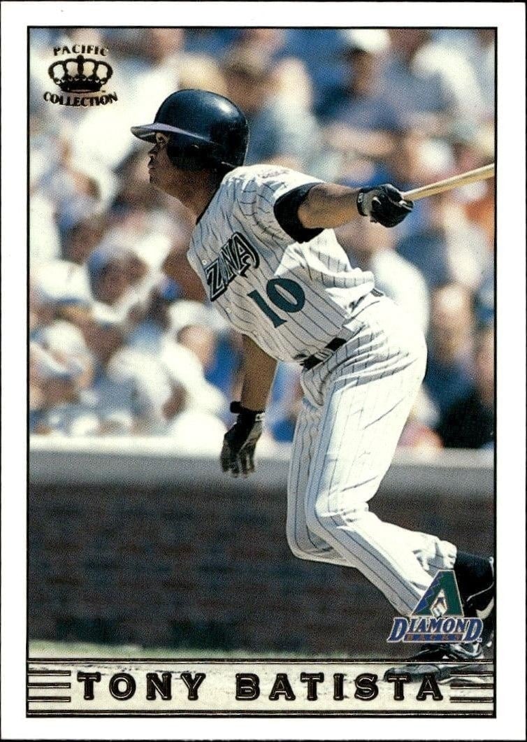 Tony Batista 1999 Pacific Crown Collection #11 Baseball Trading Card - Front 1999 Pacific Crown Collection Tony Batista #11 baseball trading card front