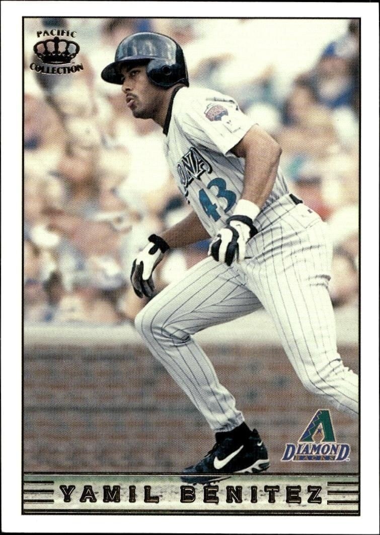 Yamil Benitez 1999 Pacific Crown Collection #13 Baseball Trading Card - Front 1999 Pacific Crown Collection Yamil Benitez #13 baseball trading card front